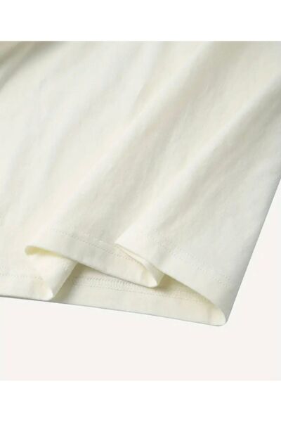 Vanilla Avenue Renkli Mama Yazılı Baskılı Beyaz Oversize Kadın Tişört M Beden