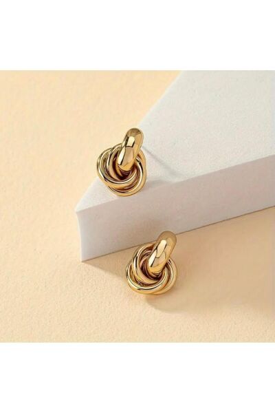 Vanilla Avenue Altın Sarısı Sallantılı Halka Kadın Küpe