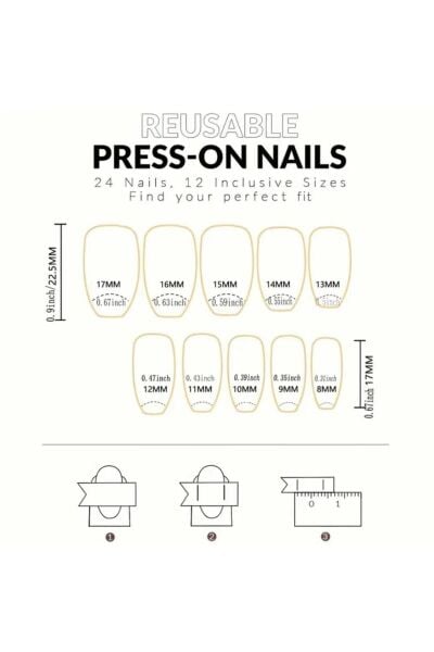 Vanilla Avenue Pembe Parlak Işıltılı Çiçek Detaylı Kendinden Yapışkanlı Takma Tırnak 24 Adet