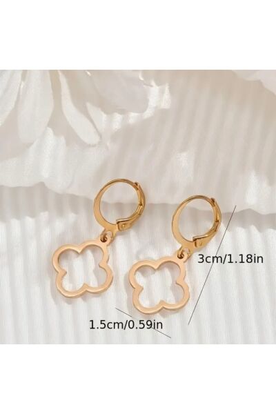 Vanilla Avenue Yonca Tasarımlı Sallantılı Kadın Küpe