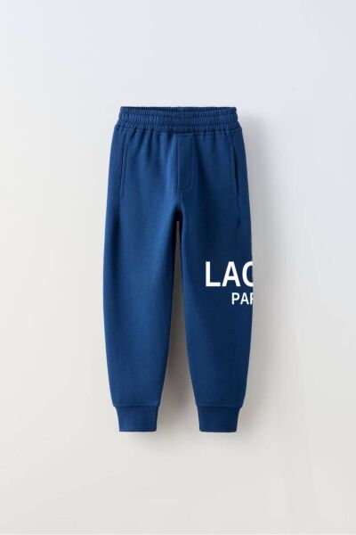 Moon Home Collection Lacivert Beyaz Erkek Alt Üst Çocuk Tişört ve Jogger Eşofman Seti