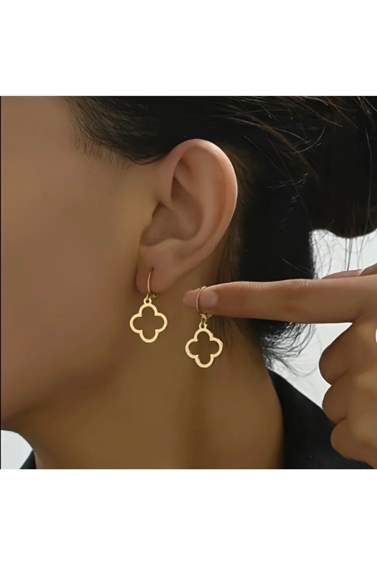 Vanilla Avenue Yonca Tasarımlı Sallantılı Kadın Küpe