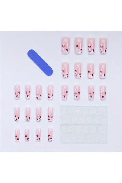 Vanilla Avenue Kalpli French Kesim Kendinden Yapışkanlı Takma Tırnak 24 Adet