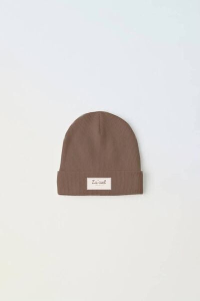 Esnek Fitilli Ribana Çocuk Bere Kahverengi 2-3 Yaş  Unisex