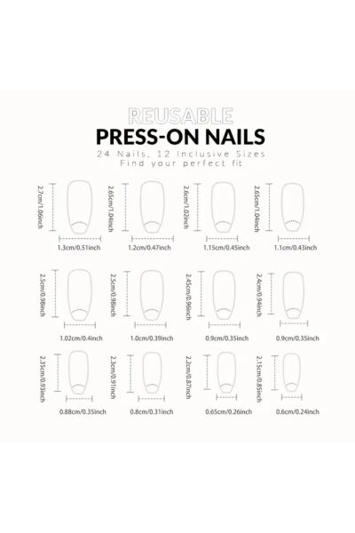 Vanilla Avenue Parlak Lila Pullu Balerin Kendinden Yapışkanlı Takma Tırnak 24 Adet