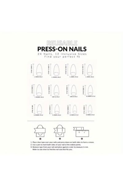 Vanilla Avenue Mor Tonlar Parlak Cool Tarz Starburst Kendinden Yapışkanlı Takma Tırnak Seti 24 Adet