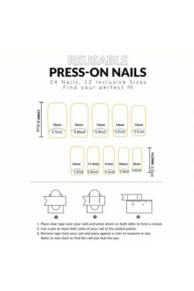 Vanilla Avenue Mavi Yeşil Kelebek Desenli Parlak Kendinden Yapışkanlı Takma Tırnak 24 Adet