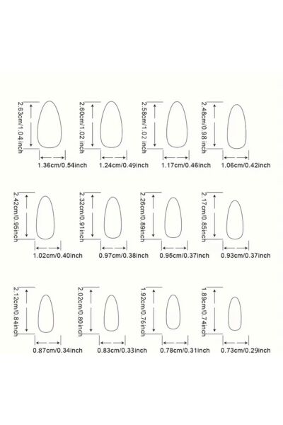 Vanilla Avenue Pembe Çizgili Işıltılı Kalp Detaylı Kendinden Yapışkanlı Takma Tırnak Seti 24 Adet