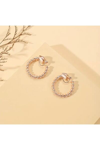 Vanilla Avenue Spiral Halka Sallantılı Kadın Küpe altın Tek Ebat  Kadın / Kız