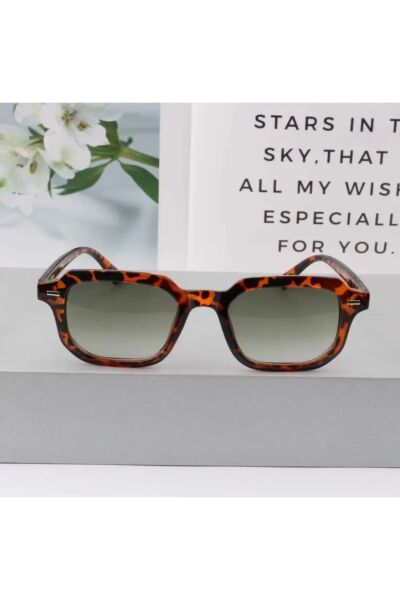 Vanilla Avenue 2025 Moda Unisex Büyük Çerçeve Leopar Retro Aksesuar Gözlük