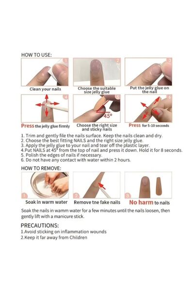 Vanilla Avenue Parlak Renkli Şeffaf Balık Pulları Gradyan Kendinden Yapışkanlı Takma Tırnak 24 Adet