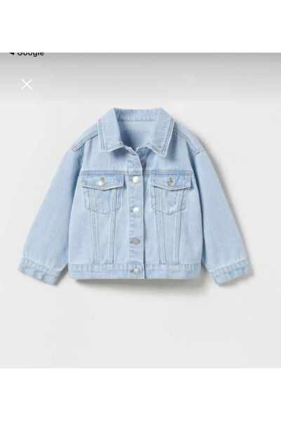 Baby Mavi Denim Hey Mickey Mousse Kız Çocuk Kot Ceket Mavi mavi 3 Yaş  Kadın / Kız
