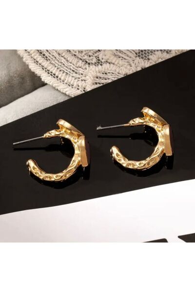 Hei Lila Rengi Kalpli Halka Görünüm Günlük Kullanım Sallantılı Kadın Küpe